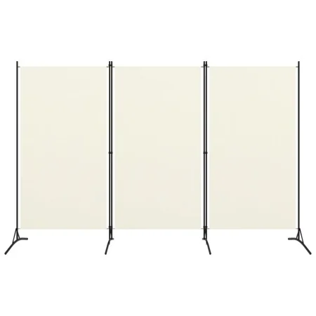3-teilige Trennwand aus weißem Stoff, 260 x 180 cm von vidaXL, Raumteiler - Ref: Foro24-320731, Preis: 34,11 €, Rabatt: %
