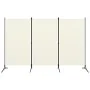 3-teilige Trennwand aus weißem Stoff, 260 x 180 cm von vidaXL, Raumteiler - Ref: Foro24-320731, Preis: 34,11 €, Rabatt: %