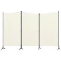 3-teilige Trennwand aus weißem Stoff, 260 x 180 cm von vidaXL, Raumteiler - Ref: Foro24-320731, Preis: 34,11 €, Rabatt: %