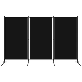 Biombo divisor de 3 paneles negro 260x180 cm de vidaXL, Divisores de ambientes - Ref: Foro24-320734, Precio: 35,37 €, Descuen...