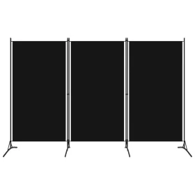 Divider screen with 3 panels black 260x180 cm by vidaXL, Room dividers - Ref: Foro24-320734, Price: 34,11 €, Discount: %
