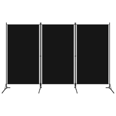 Divider screen with 3 panels black 260x180 cm by vidaXL, Room dividers - Ref: Foro24-320734, Price: 34,11 €, Discount: %