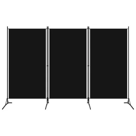 Trennwand mit 3 Paneelen schwarz 260x180 cm von vidaXL, Raumteiler - Ref: Foro24-320734, Preis: 34,11 €, Rabatt: %
