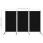 Trennwand mit 3 Paneelen schwarz 260x180 cm von vidaXL, Raumteiler - Ref: Foro24-320734, Preis: 34,11 €, Rabatt: %