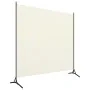 White fabric room divider screen 175x180 cm by vidaXL, Room dividers - Ref: Foro24-320735, Price: 31,02 €, Discount: %