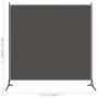 Anthracite grey single-panel room divider screen 175x180 cm by vidaXL, Room dividers - Ref: Foro24-320737, Price: 27,20 €, Di...