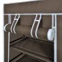 Fabric shoe rack with cover, brown, 58 x 28 x 106 cm by vidaXL, Shoe racks and shoe organizers - Ref: Foro24-240504, Price: 2...
