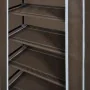 Fabric shoe rack with cover, brown, 58 x 28 x 106 cm by vidaXL, Shoe racks and shoe organizers - Ref: Foro24-240504, Price: 2...