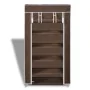 Fabric shoe rack with cover, brown, 58 x 28 x 106 cm by vidaXL, Shoe racks and shoe organizers - Ref: Foro24-240504, Price: 2...