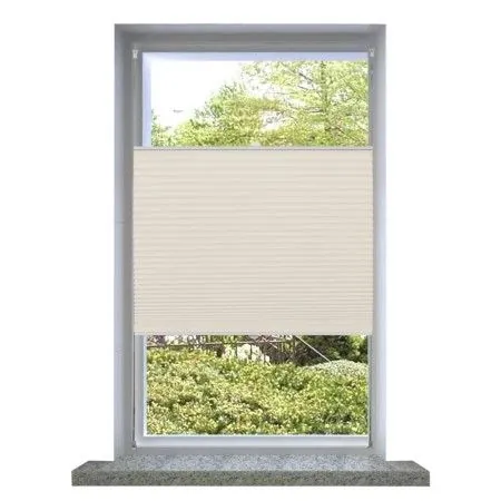 Plissierte Fensterjalousie 60x125cm in Creme von vidaXL, Jalousien und Jalousien - Ref: Foro24-240626, Preis: 30,26 €, Rabatt: %