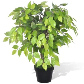 Artificial Dwarf Ficus Plant in Pot, 60cm by vidaXL, artificial flora - Ref: Foro24-241358, Price: 36,61 €, Discount: %