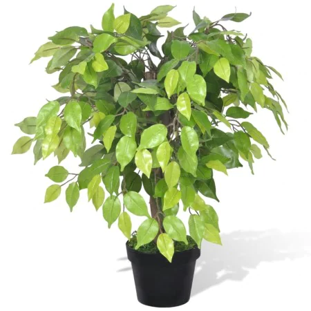 Künstliche Zwerg-Ficus-Pflanze im Topf, 60 cm von vidaXL, Künstliche Flora - Ref: Foro24-241358, Preis: 36,61 €, Rabatt: %