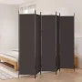 Divider screen with 5 brown fabric panels 250x200 cm by vidaXL, Room dividers - Ref: Foro24-350187, Price: 39,87 €, Discount: %