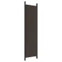 Divider screen with 5 brown fabric panels 250x200 cm by vidaXL, Room dividers - Ref: Foro24-350187, Price: 39,87 €, Discount: %