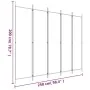 Divider screen with 5 brown fabric panels 250x200 cm by vidaXL, Room dividers - Ref: Foro24-350187, Price: 39,87 €, Discount: %