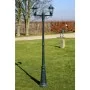 Gartenlaternenpfahl 2 Arme 215 cm dunkelgrün/schwarzes Aluminium von vidaXL, Außenbeleuchtung - Ref: Foro24-40247, Preis: 129...