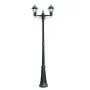 Gartenlaternenpfahl 2 Arme 215 cm dunkelgrün/schwarzes Aluminium von vidaXL, Außenbeleuchtung - Ref: Foro24-40247, Preis: 129...