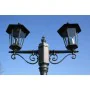 Garden lamppost 2 arms 215 cm dark green/black aluminum by vidaXL, Outdoor lighting - Ref: Foro24-40247, Price: 127,51 €, Dis...