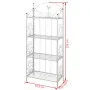 Weißes quadratisches Pflanzenregal von vidaXL, Topfständer - Ref: Foro24-40781, Preis: 105,77 €, Rabatt: %