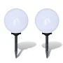 Lámparas de camino de jardín 2 uds LED 30 cm con pincho de vidaXL, Iluminación de exterior - Ref: Foro24-40865, Precio: 64,01...
