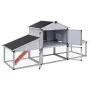 Hühnerstall mit Auslauf und Aluminiumnest von vidaXL, Käfige und Lebensräume für Kleintiere - Ref: Foro24-41323, Preis: 515,7...