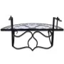 Black and White Mosaic Hanging Balcony Table by vidaXL, Garden tables - Ref: Foro24-41125, Price: 78,25 €, Discount: %