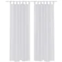 2 Cortinas blancas transparentes 140 x 175 cm de vidaXL, Cortinas y visillos - Ref: Foro24-130197, Precio: 21,84 €, Descuento: %