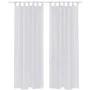 2 transparente weiße Vorhänge 140 x 175 cm von vidaXL, Vorhänge und Gardinen - Ref: Foro24-130197, Preis: 21,84 €, Rabatt: %