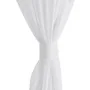 2 Cortinas blancas transparentes 140 x 175 cm de vidaXL, Cortinas y visillos - Ref: Foro24-130197, Precio: 21,84 €, Descuento: %