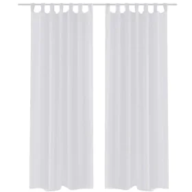 2 transparente weiße Vorhänge 140 x 225 cm von vidaXL, Vorhänge und Gardinen - Ref: Foro24-130198, Preis: 22,72 €, Rabatt: %