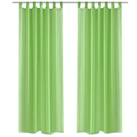 2 Cortinas verdes transparentes 140 x 225 cm by vidaXL, Curtains and curtains - Ref: Foro24-130204, Price: 18,80 €, Discount: %
