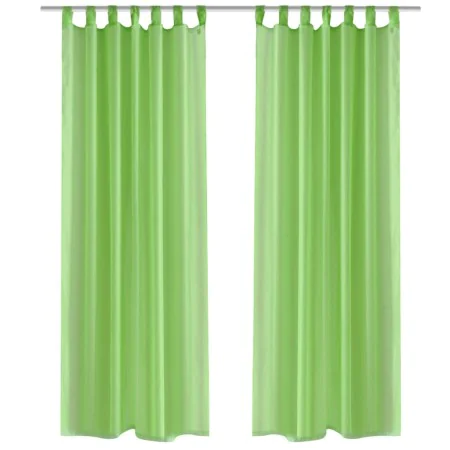 2 Transparente grüne Vorhänge 140 x 225 cm von vidaXL, Vorhänge und Gardinen - Ref: Foro24-130204, Preis: 19,08 €, Rabatt: %