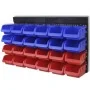 Blue and Red Wall Garage Tool Organizer by vidaXL, Tool cabinets - Ref: Foro24-141401, Price: 38,79 €, Discount: %