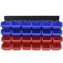 Blue and Red Wall Garage Tool Organizer by vidaXL, Tool cabinets - Ref: Foro24-141401, Price: 38,79 €, Discount: %