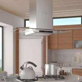 Extractor hood for island kitchen with LCD screen by vidaXL, Extractors - Ref: Foro24-50167, Price: 270,58 €, Discount: %