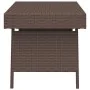 Brown synthetic rattan folding side table 60x40x38 cm by vidaXL, Side tables - Ref: Foro24-319409, Price: 50,13 €, Discount: %