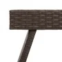 Mesa auxiliar plegable ratán sintético marrón 60x40x38 cm de vidaXL, Mesas auxiliares - Ref: Foro24-319409, Precio: 50,00 €, ...
