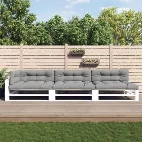 Palettenkissen 7 Stück grauer Stoff von vidaXL, Kissen für Stühle und Sofas - Ref: Foro24-3188910, Preis: 200,11 €, Rabatt: %