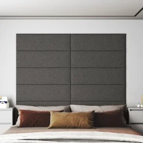 Paneles de pared 12 uds tela gris oscuro 90x30 cm 3,24 m² by vidaXL, Wall covering - Ref: Foro24-343902, Price: 88,26 €, Disc...