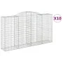 Gabion baskets 10 pcs arch shape iron 300x50x160/180 cm by vidaXL, Pots and planters - Ref: Foro24-3146763, Price: 1,00 €, Di...