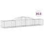 Gabion baskets 13 pcs arch shape iron 300x50x40/60 cm by vidaXL, Pots and planters - Ref: Foro24-3146658, Price: 979,23 €, Di...