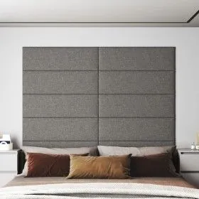 Wall panels 12 pcs light gray fabric 90x30 cm 3.24 m² by vidaXL, Wall covering - Ref: Foro24-343901, Price: 77,20 €, Discount: %