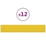 Wall panels 12 pcs light yellow fabric 90x15 cm 1.62 m² by vidaXL, Wall covering - Ref: Foro24-343881, Price: 33,34 €, Discou...