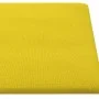 Paneles de pared 12 uds tela amarillo claro 90x15 cm 1,62 m² de vidaXL, Recubrimiento de paredes - Ref: Foro24-343881, Precio...