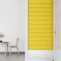 Paneles de pared 12 uds tela amarillo claro 90x15 cm 1,62 m² de vidaXL, Recubrimiento de paredes - Ref: Foro24-343881, Precio...
