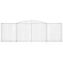 Cestas gaviones 10 uds forma de arco hierro 400x50x120/140 cm de vidaXL, Maceteros y jardineras - Ref: Foro24-3147017, Precio...