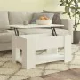 Engineered wood white coffee table 79x49x41 cm by vidaXL, Coffee table - Ref: Foro24-809710, Price: 88,23 €, Discount: %