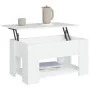 Engineered wood white coffee table 79x49x41 cm by vidaXL, Coffee table - Ref: Foro24-809710, Price: 88,23 €, Discount: %