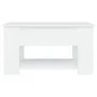 Mesa de centro madera de ingeniería blanco 79x49x41 cm de vidaXL, Mesas de centro - Ref: Foro24-809710, Precio: 88,34 €, Desc...