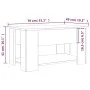 Engineered wood white coffee table 79x49x41 cm by vidaXL, Coffee table - Ref: Foro24-809710, Price: 88,23 €, Discount: %